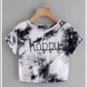 Tiedye happy T-shirt